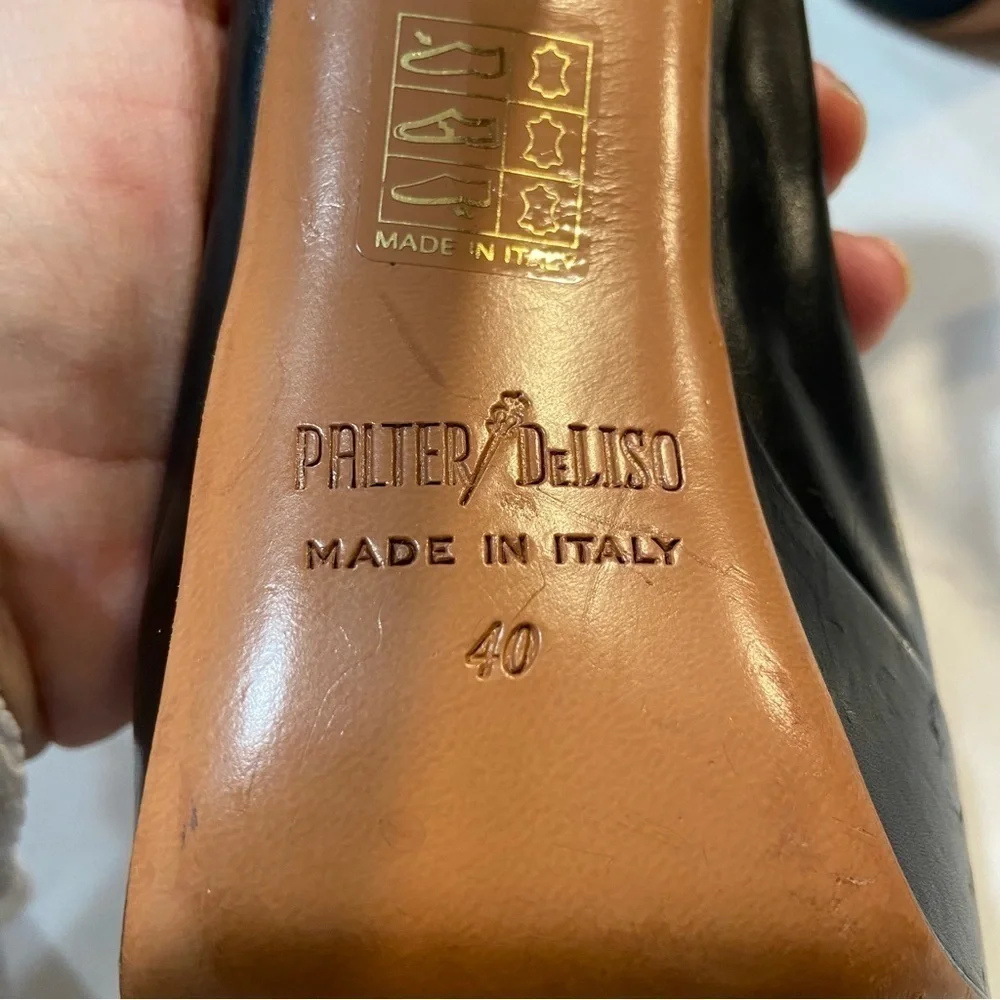 Palter DeLiso black platform heel size 9.5/10 euro 40